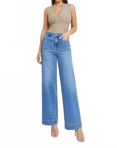Hidden Nori Wide Leg Jeans In Medium Blue