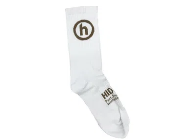 Pre-owned Hidden Ny Crew Socks In White
