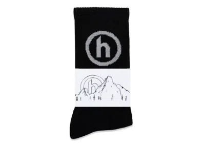 Pre-owned Hidden Ny H Logo Socks In Black/grey In Multi