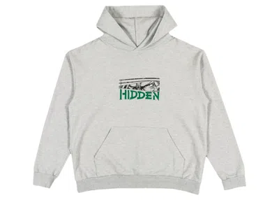 Pre-owned Hidden Ny Men's  Blinds Hoodie In Heather Grey