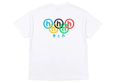 Pre-owned Hidden Ny Men's  Rings Tee Shirt In White