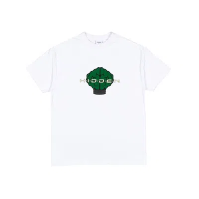 Pre-owned Hidden Ny Men's  X N.e.r.d Light Bulb T-shirt In White