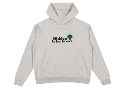 Pre-owned Hidden Ny Men's  X N.e.r.d Lovers Hoodie In Heather Grey In Gray