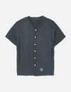 Hidden Ny Terry Baseball Shirt In Gray