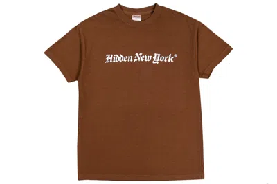 Pre-owned Hidden Ny Times Tee Brown