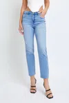 HIDDEN QUINN CROP CIGARETTE FIT JEAN IN MEDIUM LIGHT WASH