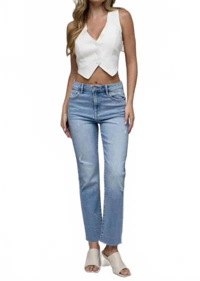 Hidden Quinn Skinny Jeans In Medium Light Wash In Multi