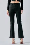 Hidden Ryan High Rise Bootcut Slit Jeans In Black In Black