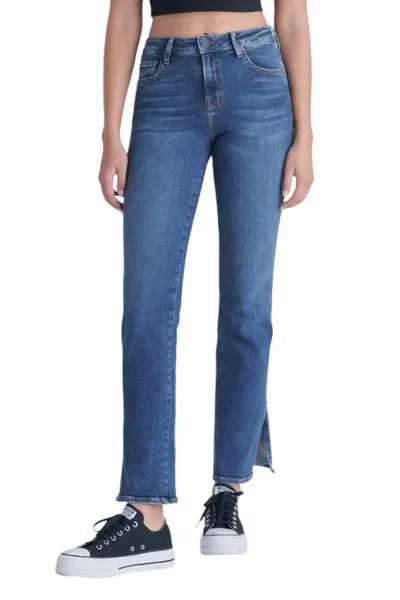 Hidden Ryan High Rise Bootcut With Side Slit In Dark Blue