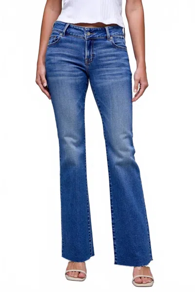 Hidden Ryan Low Rise Bootcut Jeans In Medium In Blue