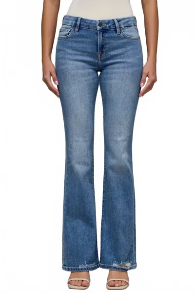 Hidden Ryan L/r Bootcut Jeans In Medium Dark In Blue