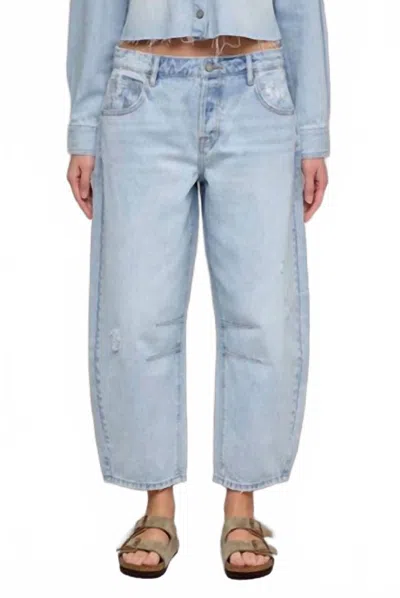 Hidden Sammie Barrel Jeans In Light In Blue
