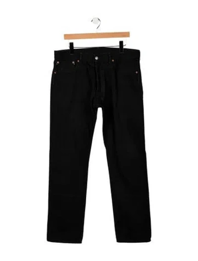 Pre-owned Hidden Straight-leg Jeans In Black