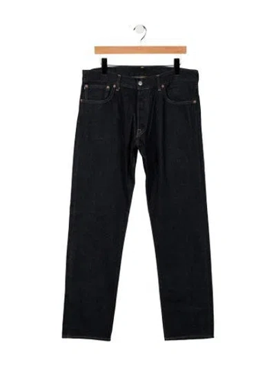 Pre-owned Hidden Straight-leg Jeans In Blue