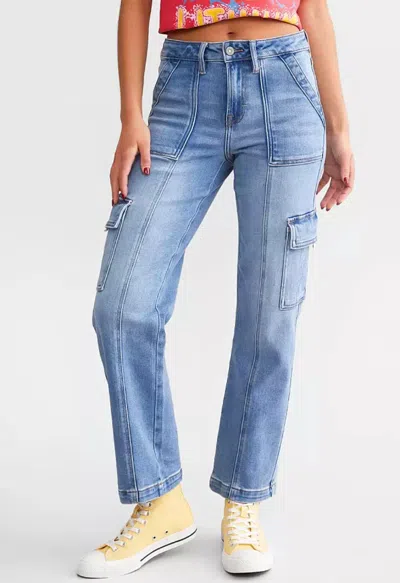 Hidden Tracey Cargo Denim In Blue
