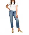 Hidden Tracey High Rise Straight Jeans In Dark Blue In Blue