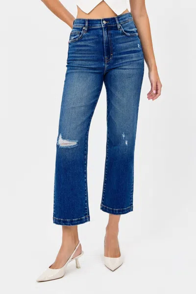 Hidden Tracey Relaxed Straight Jeans In Blue