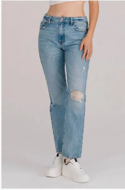 Hidden Tracey Straight Leg Jean In Blue