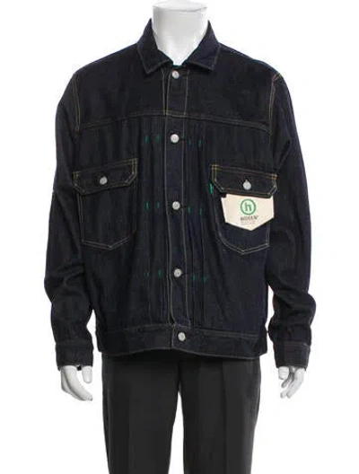 Pre-owned Hidden Trucker Jacket In Gray