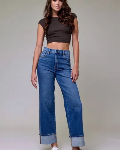 Hidden Valery High Rise Dad Jean In Blue In Black