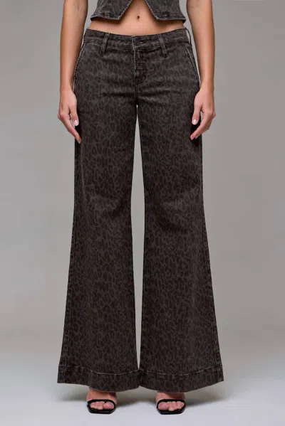 Hidden Women's Ariana Cheetah Print Denim In Brown