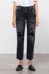 Hidden Bailey High Rise Jeans In Charcoal In Grey