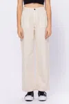 Hidden Women's Classic Carpenter Dad Jeans In Stone In Beige