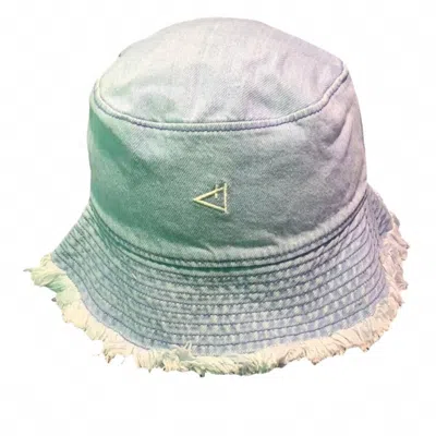 Hidden Women's Denim Bucket Hat In Light Wash In Blue