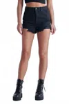Hidden Women's Finn Denim Shorts In Black In Black