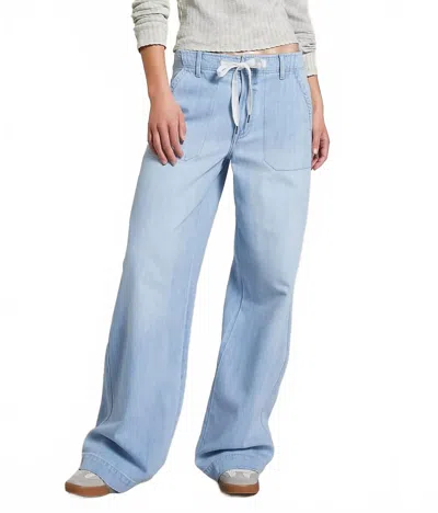 Hidden Women's Nori High Waisted 27" Wide Leg In Light Blue
