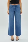 Hidden Women's Nori High Wasted Wide Leg Jeans In Medium Dark In Blue