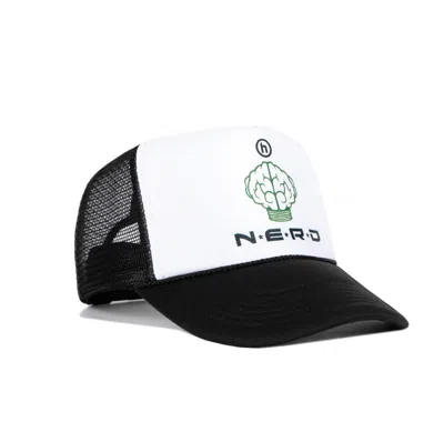 Pre-owned Hidden X Pharrell Hidden X N.e.r.d. Logo Trucker Hat In Black