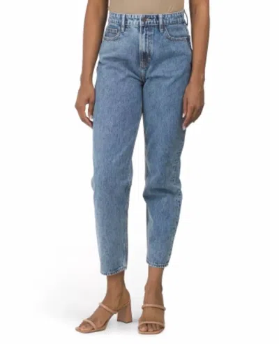 Hidden Zoey Basin Mom Jeans In Med Light Wash In Blue