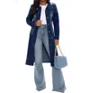Hiddenbrand Vintage Denim Jacket In Dark Blue In Blue