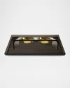 Hiddin Bronze Overflow Feeder Tray, Small In Bronze