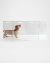 Hiddin Clear 4-panel Low Zig Zag Pet Gate In Clear