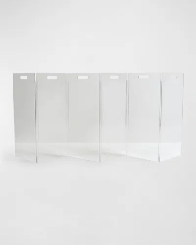 Hiddin Clear Free-standing Zig-zag Pet Gate, 6-panel
