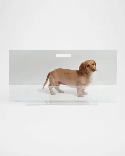 HIDDIN CLEAR PANEL LOW ZIG ZAG PET GATE