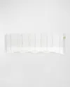 Hiddin Clear Free-standing Zig-zag Pet Gate, 10-panel In Clear/gold
