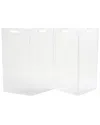 Hiddin Clear Wall Mounted Zig Zag Pet Gate With Gold Latch