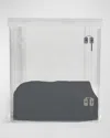 Hiddin Large Clear View Pet Crate With Silver Latch In Charcoal