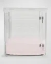 Hiddin Medium Clear View Pet Crate With Silver Latch In Blush