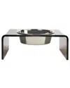 Hiddin Single Bowl Feeder With 2qt Bowl In Bronze