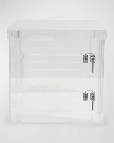Hiddin Small Clear View Pet Crate With Silver Latches