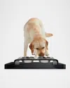 Hiddin Smoke Grey Overflow Feeder Tray, Small In Smoke Grey