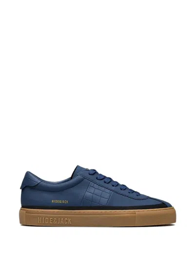 Hide & Jack Croc-effect Panel Sneakers In Yellow