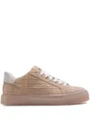Hide & Jack Crocodile-embossed Sneakers In Neutral