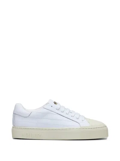 Hide & Jack Embossed Sneakers In White