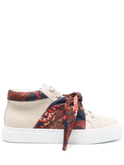 Hide & Jack Essence Foulard Sneakers In Neutrals