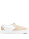 Hide & Jack Crocodile-effect Leather Sneakers In Neutrals